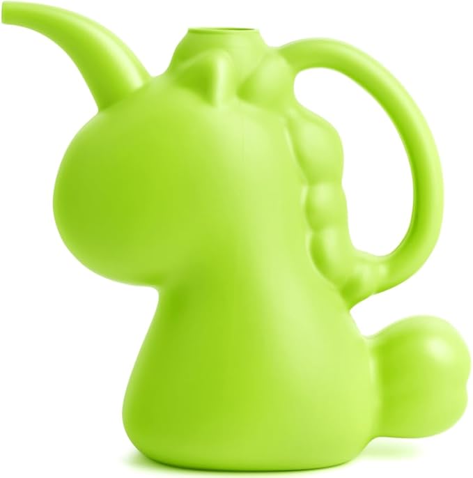XXXFLOWER Unicorns Indoor Watering Can, 1 L Cute Animal Water Cans, Novelty Unicorns Shape Watering Pot for Office House Indoor Garden(Green)