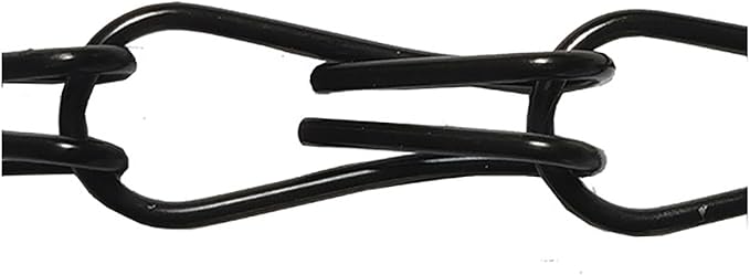 8 Pack 13.7(35cm) Inch Hanging Basket Chains 3 Point Black Metal Hanging Chains with Hooks for Plant Flower Pot Basket, Replacement Chain Hangers for Lantern, Bird Feeder, Planter, Indoor and Outdoor
