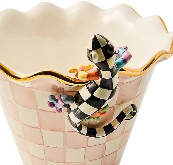 MACKENZIE-CHILDS Pot Climber, Decorative Indoor and Outdoor Planter Hanging Decor, Gecko