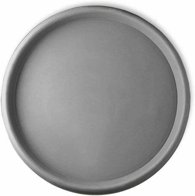 Crescent Garden Universal Round Planter Saucer, Heavy Duty Drainage Dish for Plant Pots, Extra Large Plant Dishes Saucer, Indoor & Outdoor Plant Tray - Ash (23 inch Inner, 25.50 inch Outer Diameter)