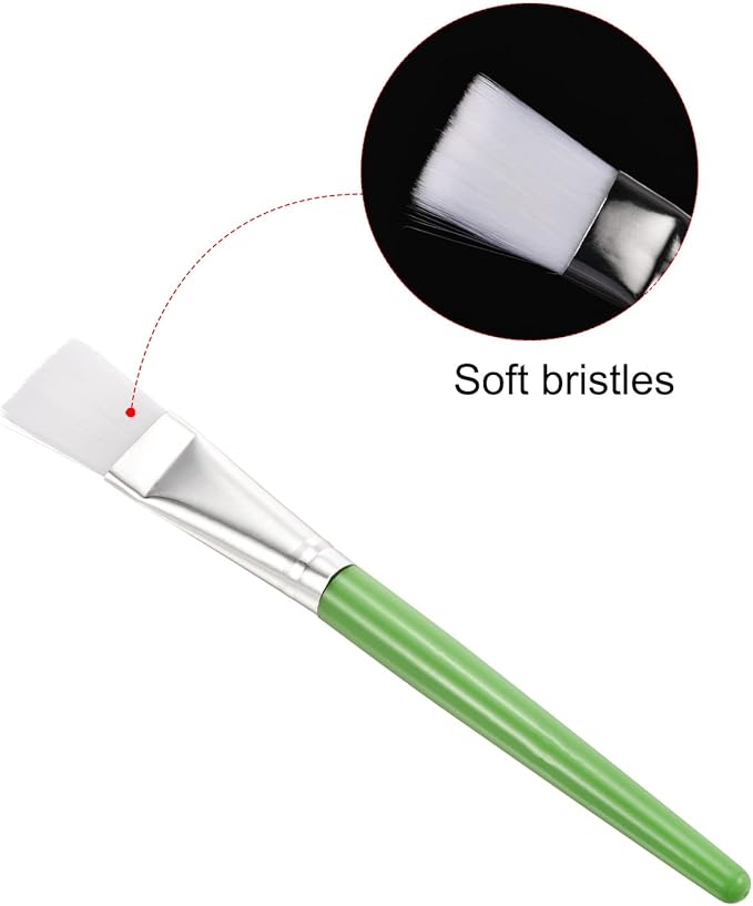 PATIKIL Succulent Cleaning Brush 2Pack 152mm Gardening Tools Plant Brush for Garden Green Handle
