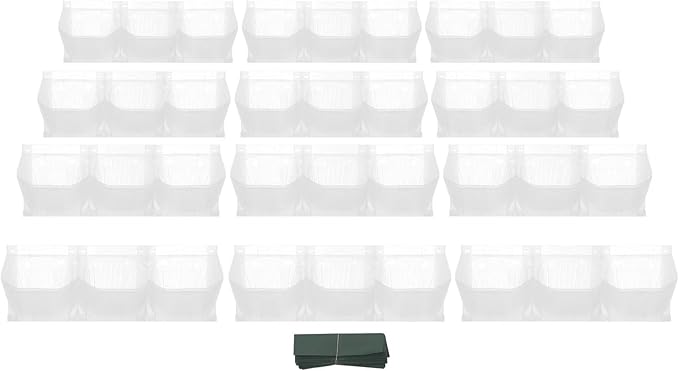 2 PCS Self-Watering Wall Planter, Wall-Mounted Vertical Garden Planter with 36 Pots for Indoor Outdoor Flowers Vegetables Herbs (White)