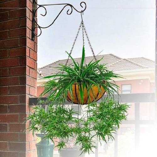 Suwimut 157 Inch Hanging Chains, Black Metal Hanging Chain with 30 S Hooks and 30 Clips for Bird Feeders, Birdbaths, Planters, Wind Chimes, Lanterns, Grow Lights and Ornaments, Outdoor Indoor Use