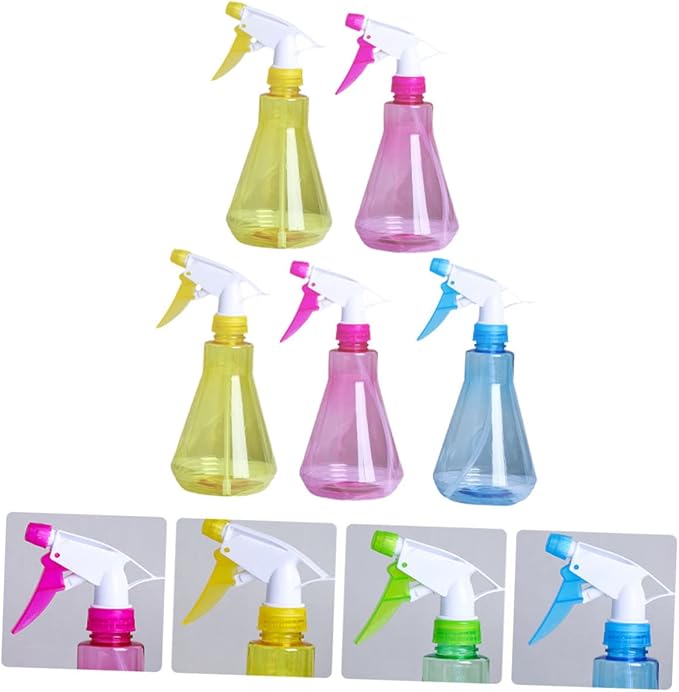 5pcs Plastic Gardening Sprayer Watering Bottles for Home and Garden Random for Plant Care and Cleaning Tasks