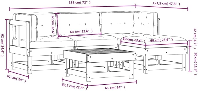 Garden Lounge Set White, Anthracite Outdoor Conversation Set Garden Seating Ensemble for Backyard Pond