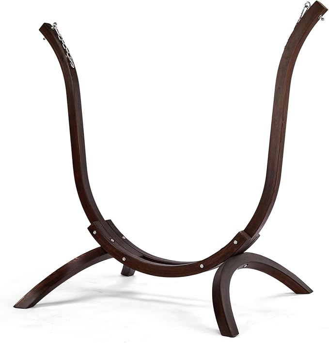 ONCLOUD Solid Beautiful Wood Hammock Chair Stand – Elegant Design for Various Hammock Chairs,Decoration for Patio, Garden,Yard,550 LBS