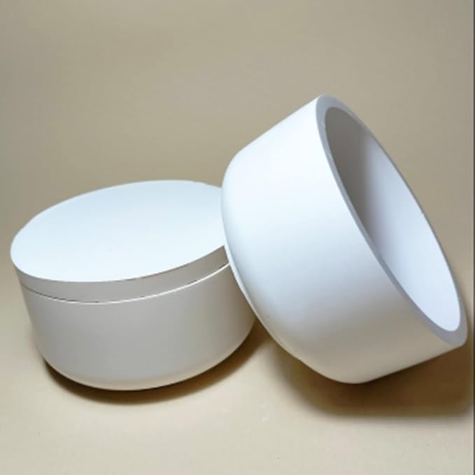 2 PCS Large Storage Box with Lids, Creative Silicone Candle Vessels Pot Molds, Concrete Round with Cover Bottle Making Moulds for Organizer