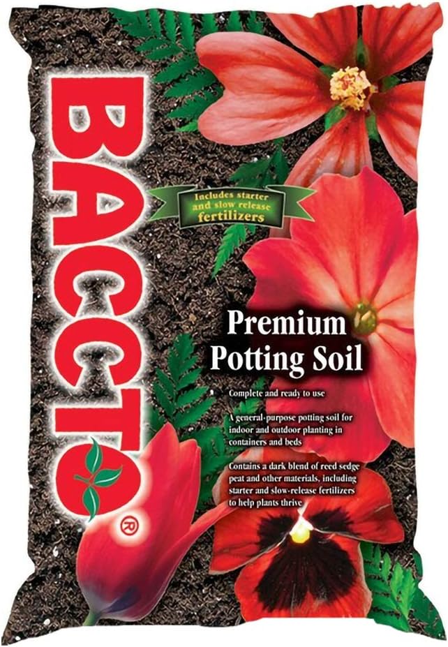Michigan Peat General All Purpose Potting Soil with Perlite for Indoor Outdoor Pots, Planters, Raised Bed, and Container Gardening, 50 Pounds (4 Pack)