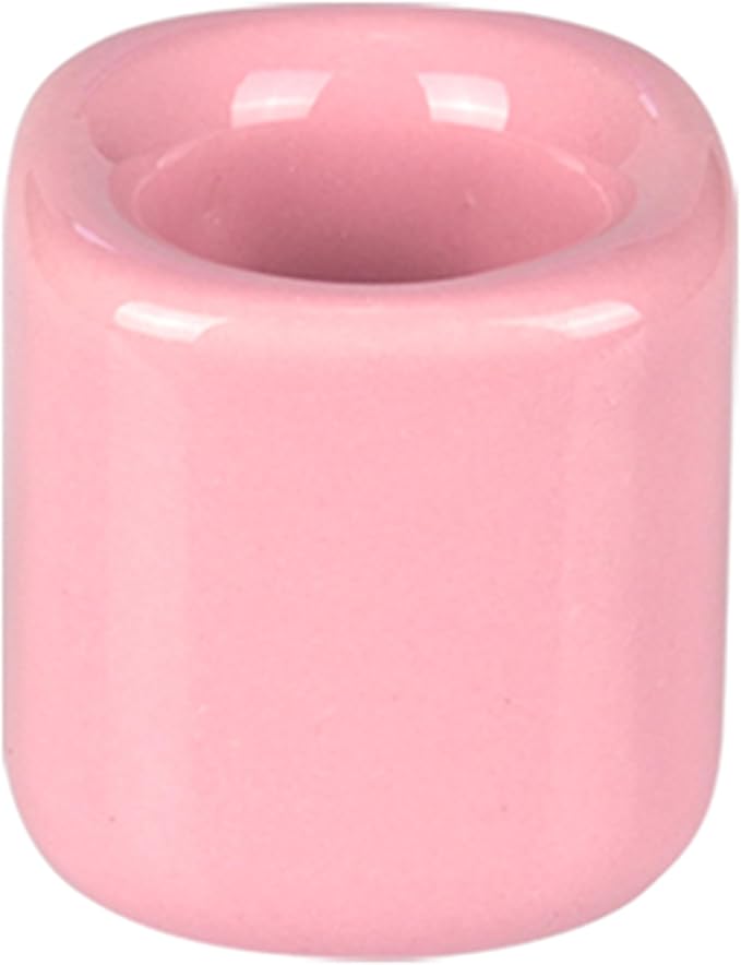 Mega Candles 5 pcs Pink 1/2 Inch Diameter Ceramic Chime Ritual Spell Candle Holders, Great for Casting Chimes, Meditation, Rituals, Spells, Vigil, Witchcraft, Wiccan Supplies