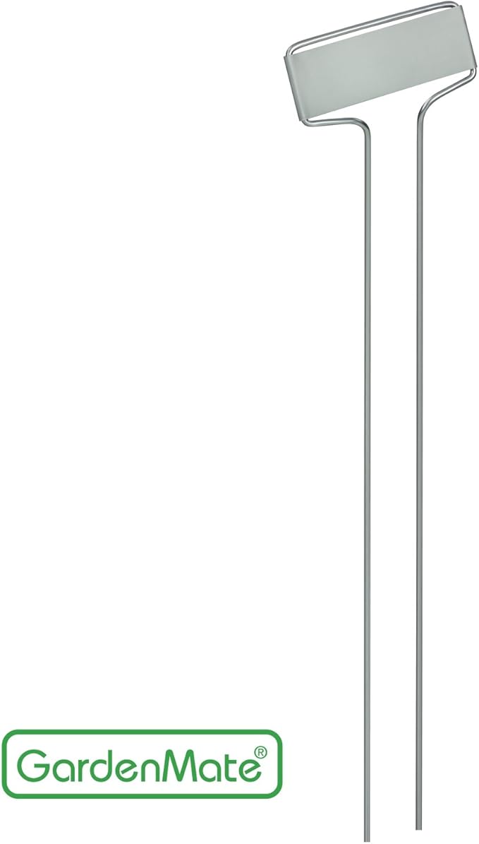 GardenMate 25-Pack Weatherproof Banner Metal Plant Labels, Height 10.5", Label Area 2.5'' x 7/8''