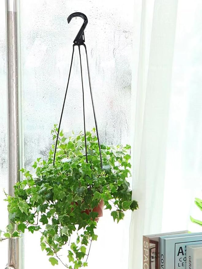 USUNQE Hanging Planter Holder, 6 pcs Plastic Chain for Hanging Flower Pot Plant Hook Lantern Bird Feeder Outdoor Basket