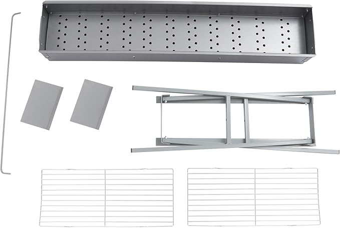 39.3" x 7" Charcoal Grills, Portable Stainless Steel Folded Camping Grill,Barbecue Grilling Accessories for Garden Backyard Party Picnic Travel Home Outdoor Cooking Use