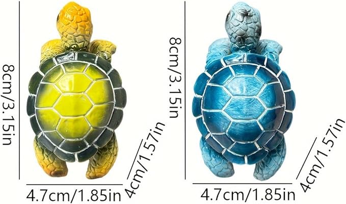 Cute Climbing Tortoise Flower Pot Hugger Figurines Resin Hanging Turtle Statue Planter Pot Decorations for Home Garden Fence Balcony Patio Lawn Yard Ornaments (Green Sea Turtle)
