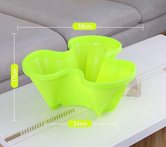 Tier Stacking Flower Pot Tower Stackable Vertical Plastic Garden Planter Vegetable Flower Strawberry Planter Pot Grow Fresh Herbs Indoor Outdoor,Green