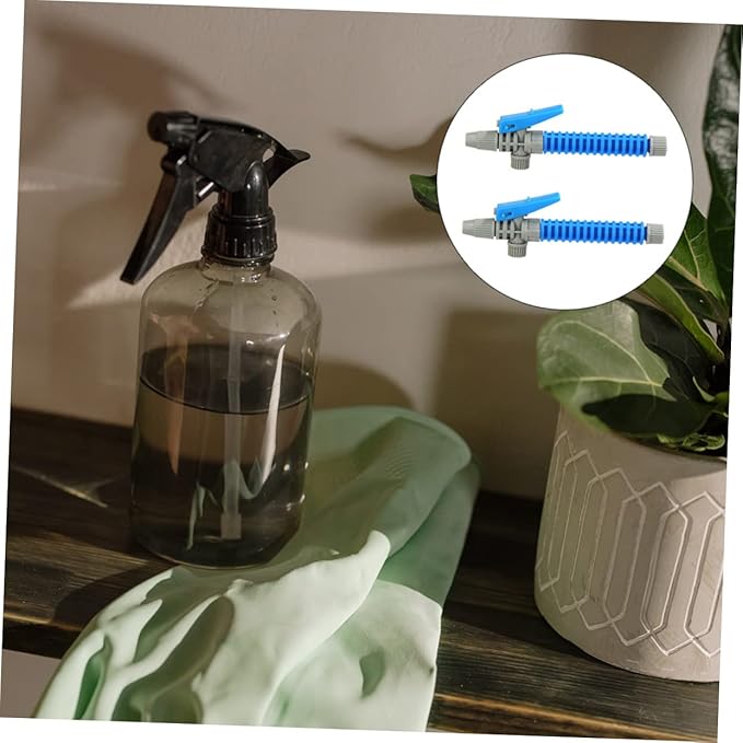 Toyvian 1set Versatile Sprayer Accessories with Grip Handle Replacement Nozzles for Outdoor Use Compatible with Various Spray Rods Prevents Water Leakage Random Color 2pcs