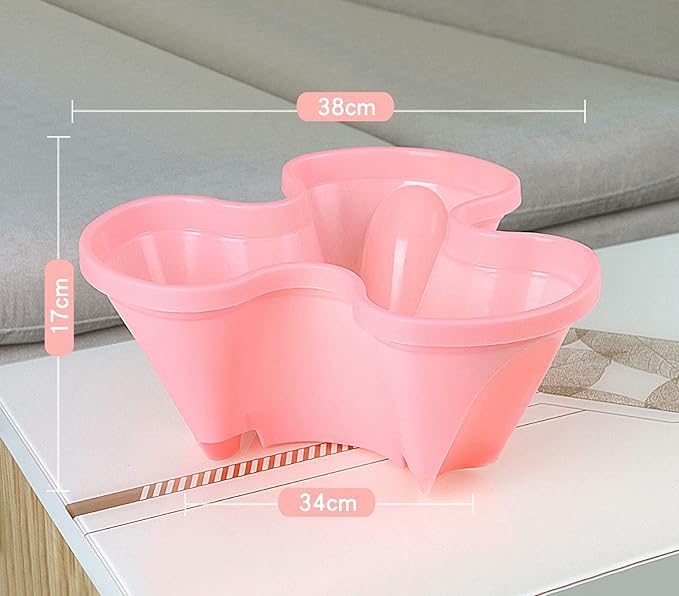 Tier Stacking Flower Pot Tower Stackable Vertical Plastic Garden Planter Vegetable Flower Strawberry Planter Pot-Space Saving Set, Pink
