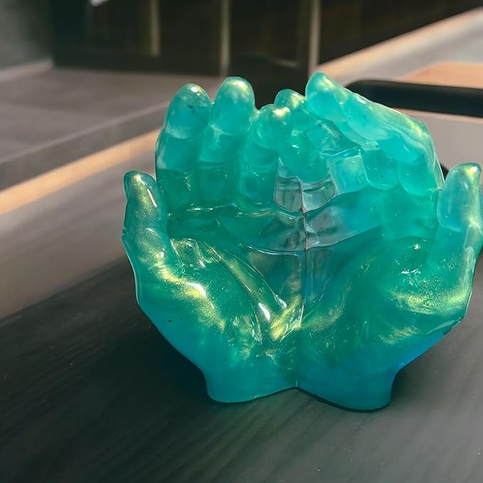 Generic Cupped Hands Planter/Trinket Holder (Green)