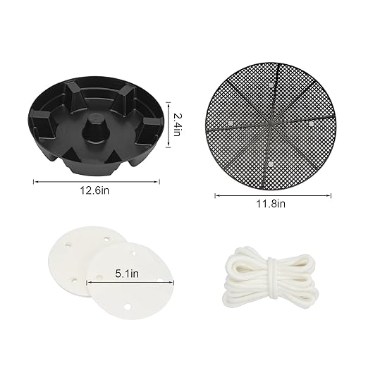 4 Pack Plant Saucer Stand Set, Self-Watering Elevated Plant Stand with Cotton Fabric and Rope, Auto Plant Watering Devices Flower Pot Tray Accessories for Indoor Greenhouse Grow Tent (13)
