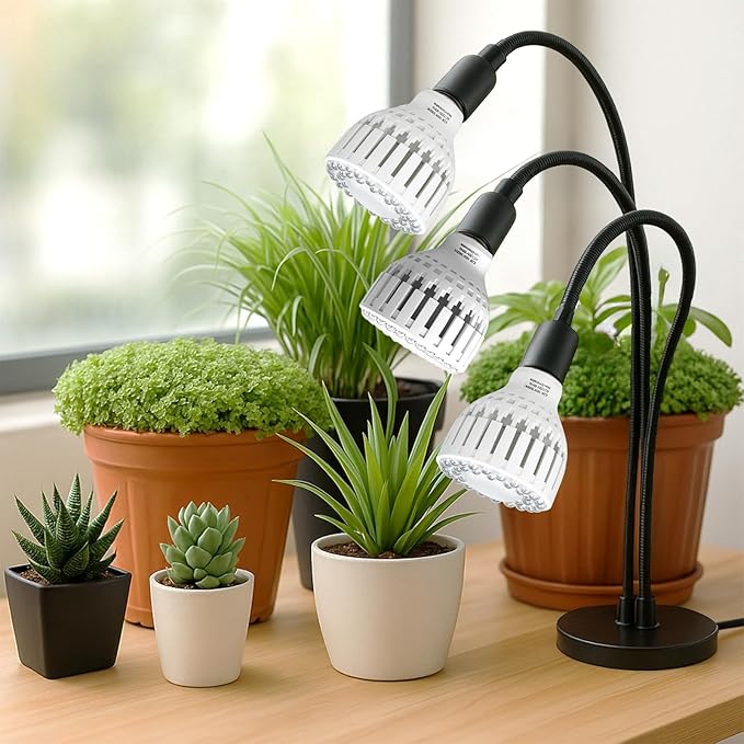 GooingTop Grow Bulb for Plants Indoor Growing,LED 18W (150Watts Equiv) 5000K White Full Spectrum Plant Lamp with More Heat Output for Home Garden Inside Plant Growth,1 Pack