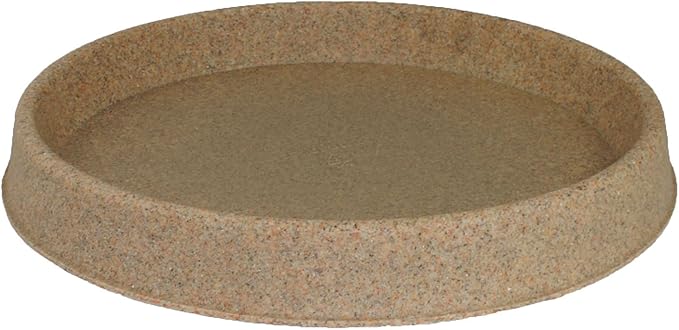 Tusco Products TR18SS Round Tray Planter Saucer, 18", Sandstone