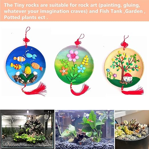 120PCS Painting Rocks, DIY Rocks Flat & Smooth Kindness Rocks for Arts, Crafts, Decoration, Medium/Small/Tiny Rocks for Painting,Hand Picked for Painting Rocks…