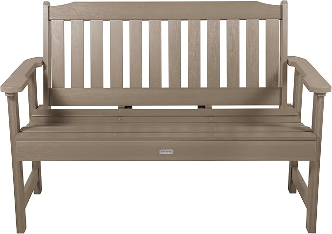 highwood Lehigh Garden Bench, 4 Feet, Woodland Brown