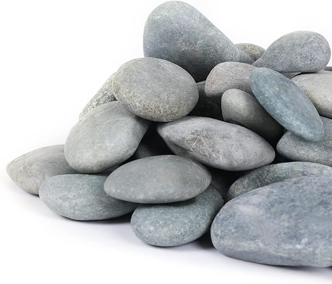 11LB Stones Pebbles River Rocks, 100% Natural Hand-Picked Premium Decorative Pebbles, Ideal for Garden Landscaping, Home Decor, Aquariums, Painting, Crafting and Gifts, Green