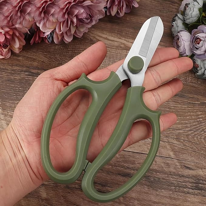 Garden Pruning Shears Scissors with Comfort Grip Handle, Premium Steel Professional Floral Scissors, Perfect for Arranging Flowers, Pruning, Trimming Plants, Gardening Tool (4PC Mix color)