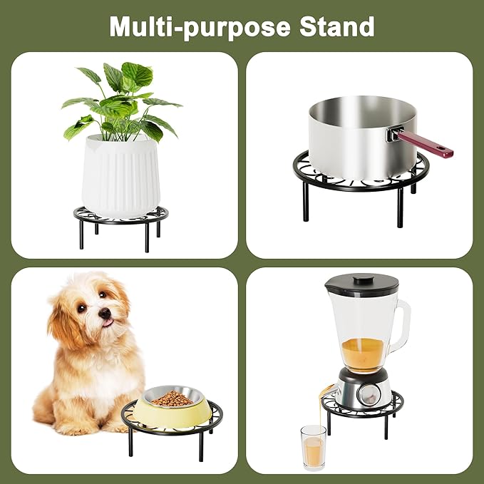 Plant Stand Plant Holder - Short Flower Stand for Garden Courtyard, Heavy Duty Plant Rack for Multiple Plant Indoor or Outdoor.