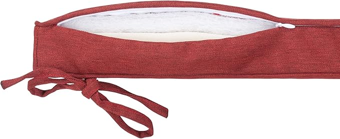 Magpie Fabrics Indoor Outdoor Waterproof Square Chair Cushion, 18" x 18" x 2.5", 2 Pack, Water Resistant Seat Cushions, for Patio Garden Office, Dark Red