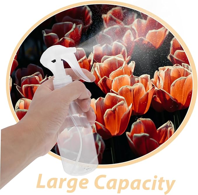 BESPORTBLE 5pcs Hand-Pumped Spray Bottle Plastic Watering Sprayers for Garden Bonsai and Microlandschaft for Plant Care and Cleaning Tasks White Color