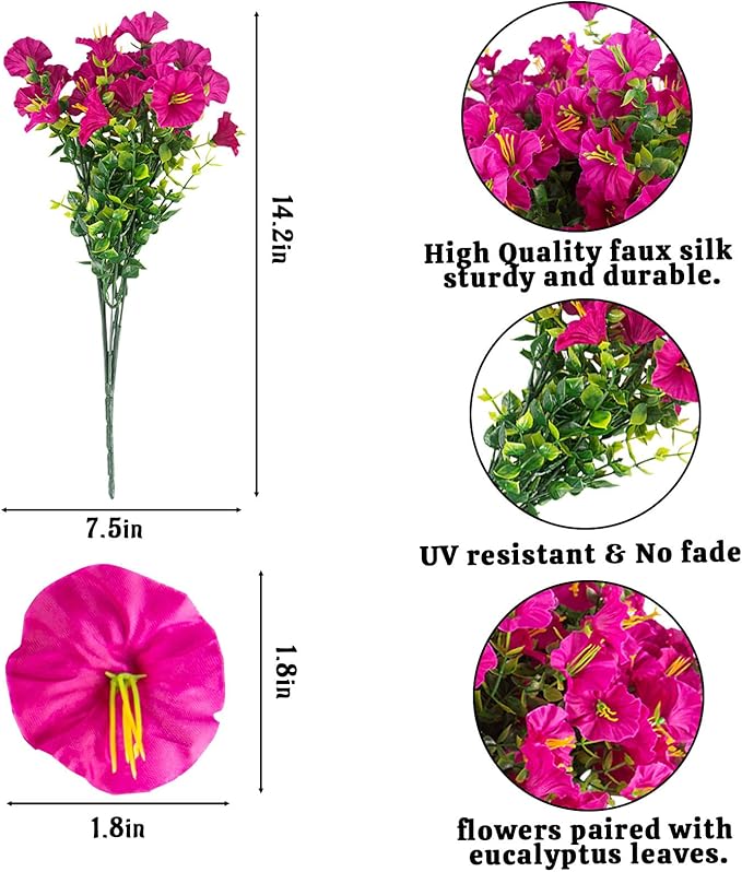 Christmas Artificial Mums 12 Bundles Red Bulk Fake Flowers Faux Planters Real Touch Stems for Outdoors Fall Silk Flower UV Resistant Urn Filler Front Porch Thanksgiving Decorations for Home Garden