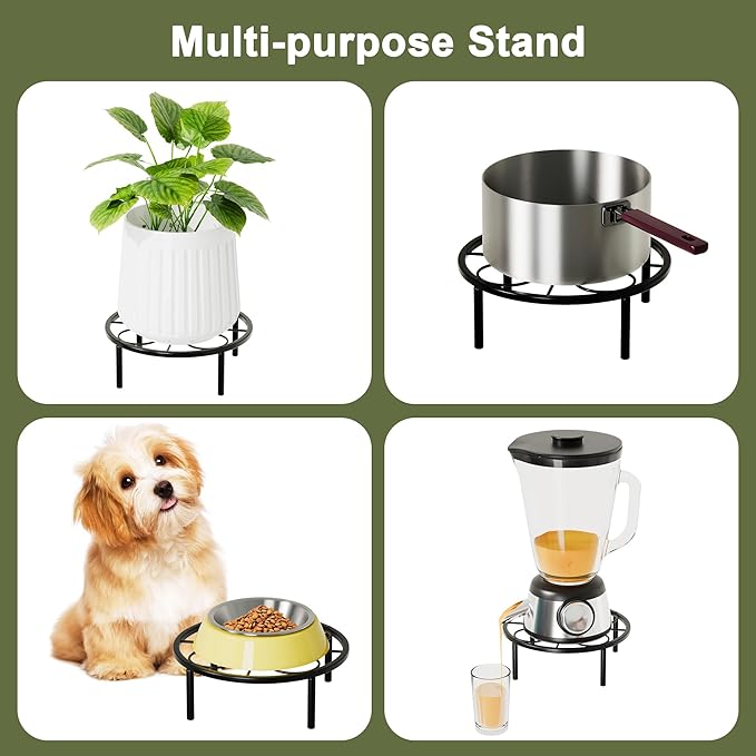 Plant Stand Plant Holder - Short Plant Riser for Garden Courtyard, Heavy Duty Flower Stand for Multiple Plant Indoor or Outdoor.