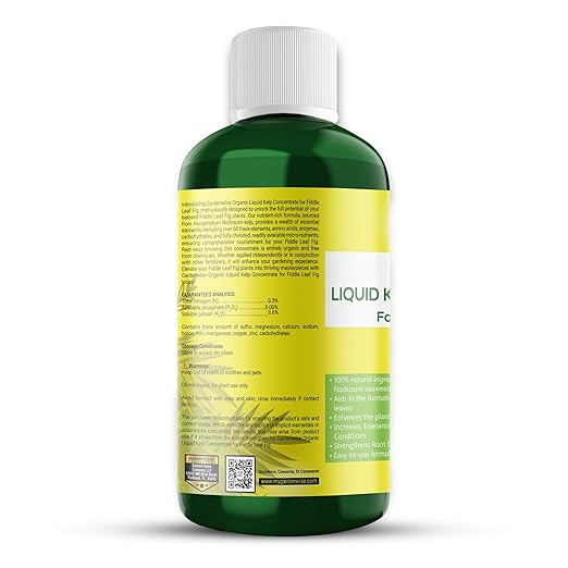 Fiddle Leaf Fig Plant Food β Liquid Seaweed Kelp Fertilizer for Plants β Made in USA (32 OZ)