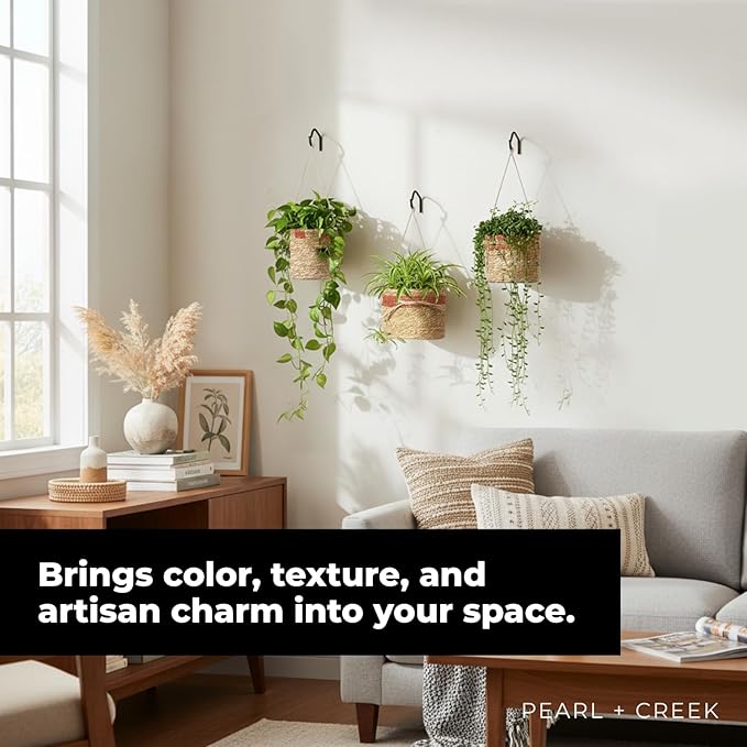 Haven Set 3 Pink Hanging Planter - Tea Light Candle Holder