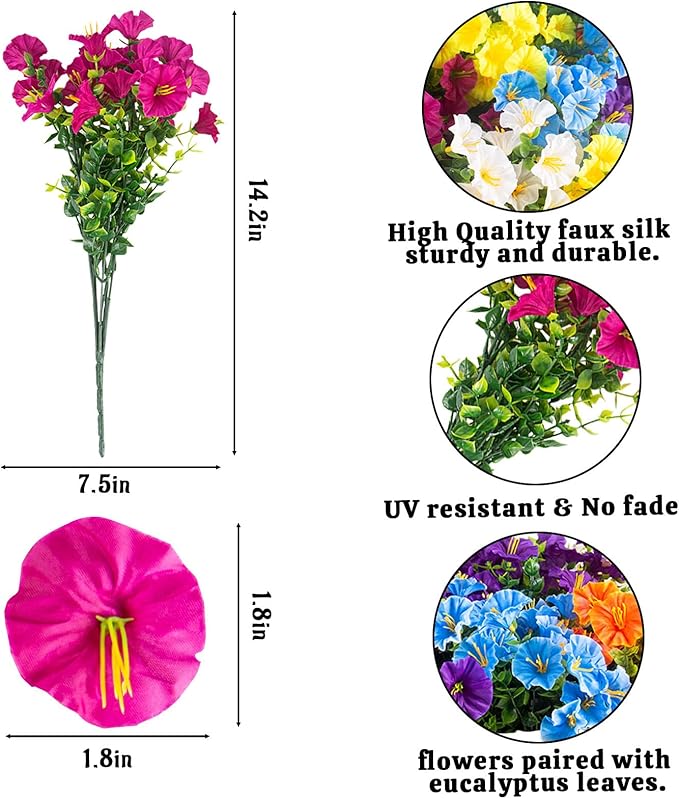 Christmas Artificial Mums 12 Bundles Color Bulk Fake Flowers Faux Planters Real Touch Stems for Outdoors Fall Silk Flower UV Resistant Urn Filler Front Porch Thanksgiving Decorations for Home Garden