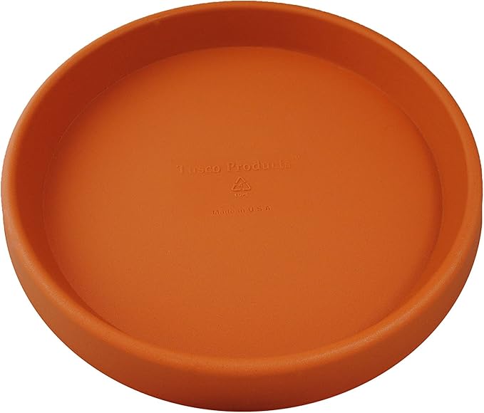 Tusco Products TR26TC Round Tray Planter Saucer, 26", Terra Cotta