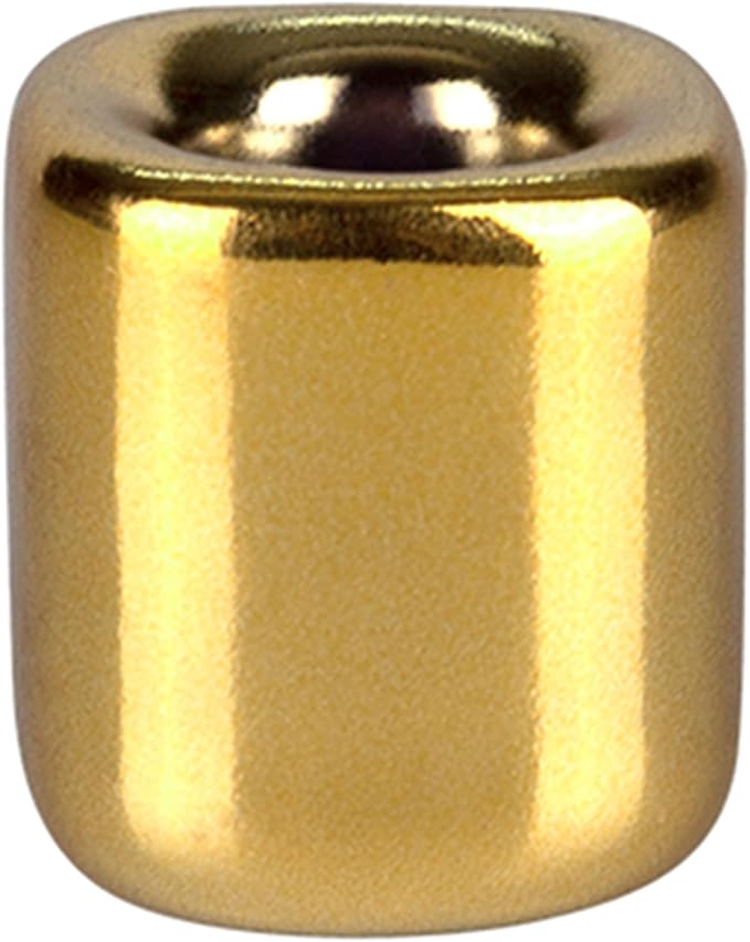 Mega Candles 5 pcs Gold 1/2 Inch Diameter Ceramic Chime Ritual Spell Candle Holders, Great for Casting Chimes, Meditation, Rituals, Spells, Vigil, Witchcraft, Wiccan Supplies