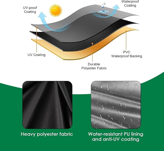 Planter Cover, for Veradek Demi Series Round Planter with Stand, Heavy Duty Frost Cover for Outdoor Winter Frost Cold Weather, Black 15"D x 22"H