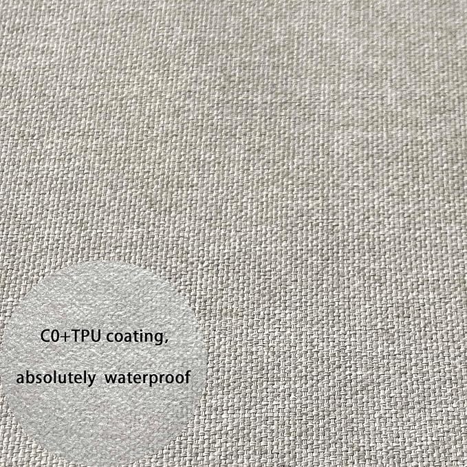 Goodgoods 19"x19" Outdoor Universal Cushion Set of 1 Water-Proof Stain-Resistant UV Resistant Weather Resistant High Resilience Foam Patio Cushions with Handles & Ties Riverbed