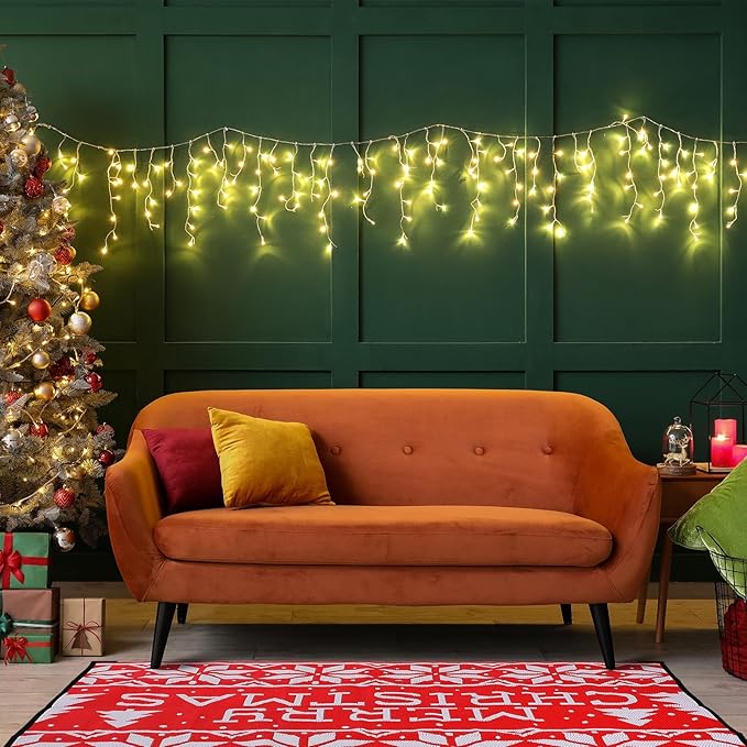 5x8 ft Christmas Outdoor Rug Plastic Straw Rug Rv Outdoor Rug Camper Mats Patio Outdoor Mat Christmas Tree Mat Waterproof Outdoor Deck Rug for Outside Garden Lawn Landscape Balcony Porch