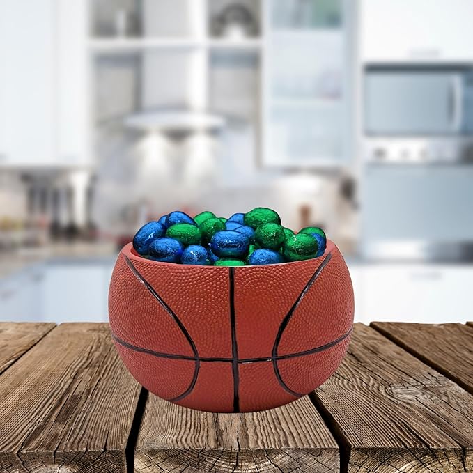 Wowser Basketball Shaped Planter Pot, Home & Garden Decor, Sports Theme Planter, 6.5 Inches