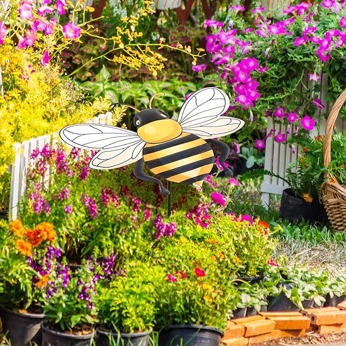 Small Metal Plant Umbrella for Outdoor Bee Garden Decor Umbrella Plants Shade Cover Sunshade Disk Outdoor for Potted Live Decor