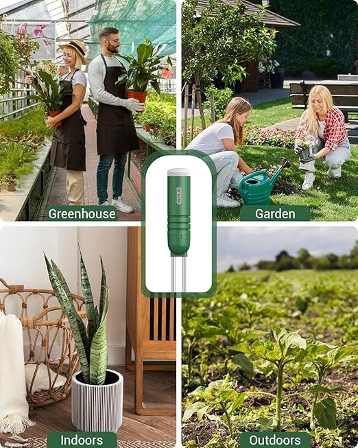 4 Pack Soil Humidity Sensor Probe, Plant Soil Moisture Meter, Accessory Only, Cannot Be Used Alone