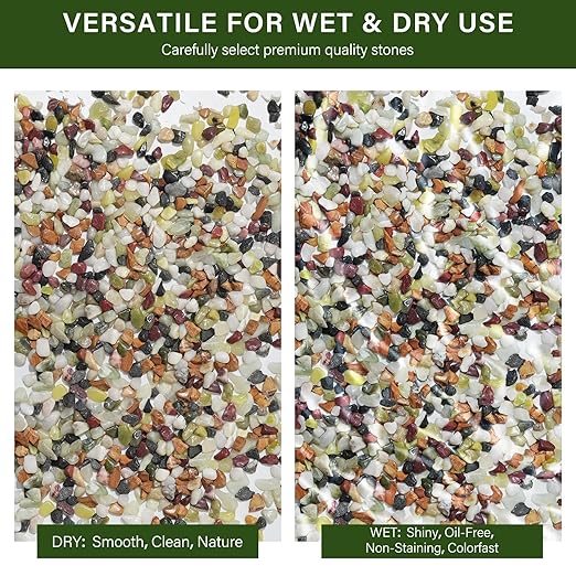 NUPICK 12 lbs Pebbles for Indoor Plants, 1/5 Inch Pea Gravel for Fish Tank, Polished Decorative Rocks for Succulent, Natural River Stones for Vases, Cactus, Landscaping, Bird Bath, Aquarium, Colorful