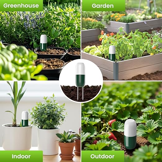 Moisture Meter Plants, Soil Meter, Wireless WiFi Soil Moisture Sensor, 2-in-1 Soil Moisture Meter, WiFi, Garden, Lawn, Potted Plants Care