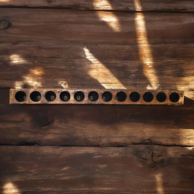 Rustic Farmhouse Wooden Candle Holder- Sugar Mold Candle Holder- Succulent Planter (12 Hole)