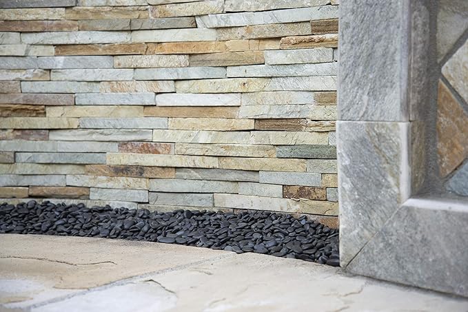 MSI Decorative Polished Black Pebbles, 0.2 inch - 0.5 inch, 40 lb. Bag
