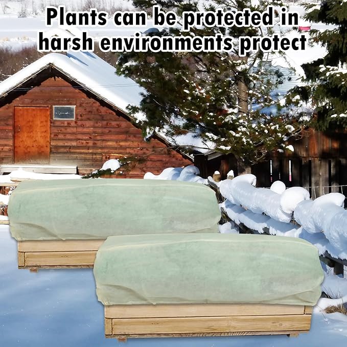 Plant Protection Cover, Frost Protection Blanket Bag, 2 Pack, 55 x 27.5 x 17.7 Inches