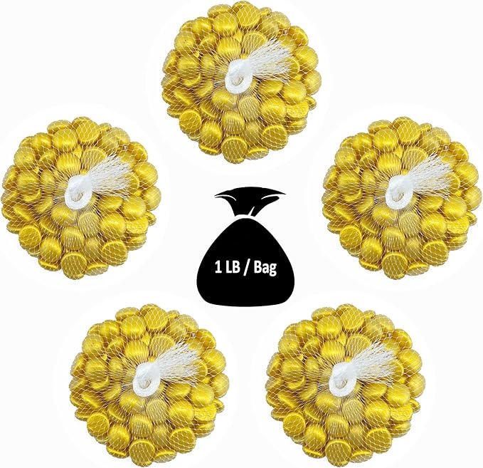 CYS EXCEL 5LBS Gold Glass Gemstone Beads Vase Fillers Flat Marble Beads Multiple Color Choices Aquarium Decor Rocks Floral Stones Decorative Mosaic Glass Gem Pebbles